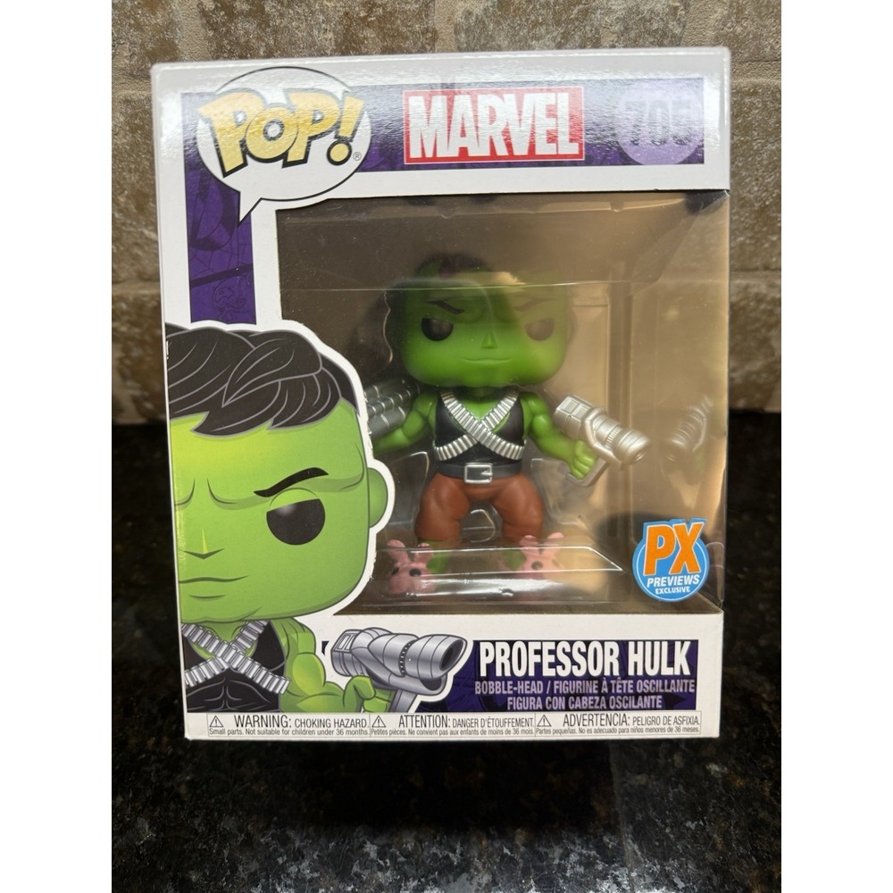 Funko Pop Marvel 705 Professor Hulk Chase Glow Vinyl Figure PX Previews